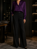 The Celeste Satin Blouse