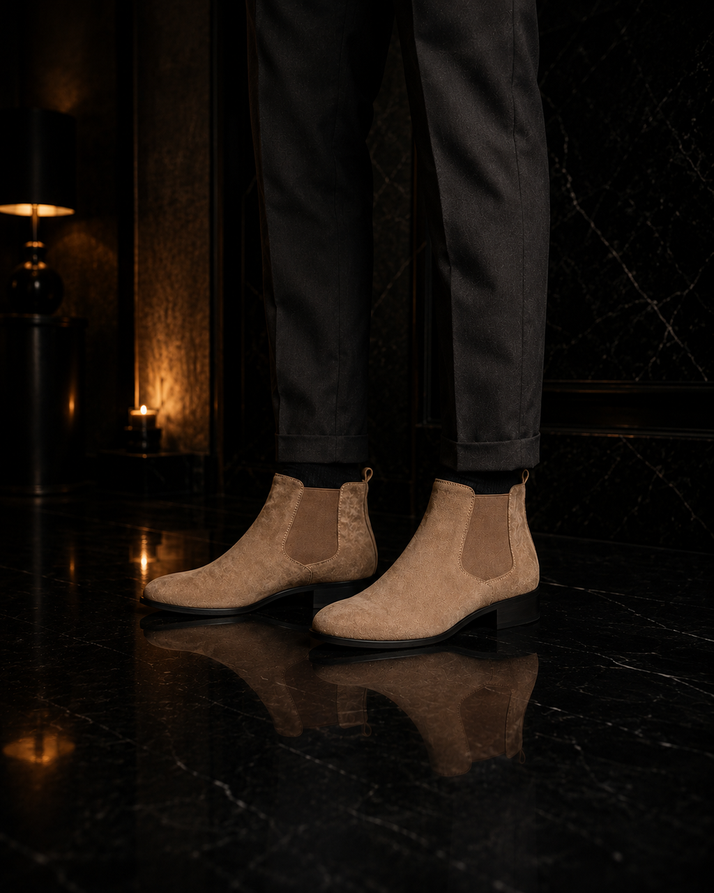 Velora Regent Suede Chelsea Boots