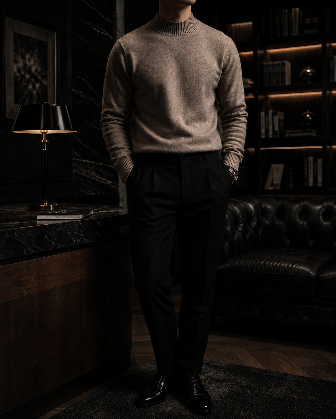 The Velora Cashmere Turtleneck