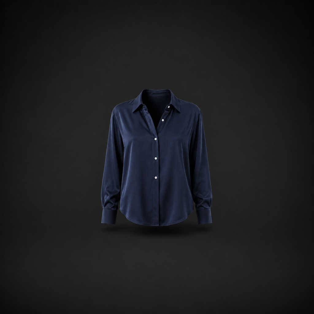 The Celeste Satin Blouse