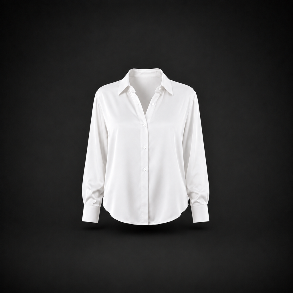 The Celeste Satin Blouse