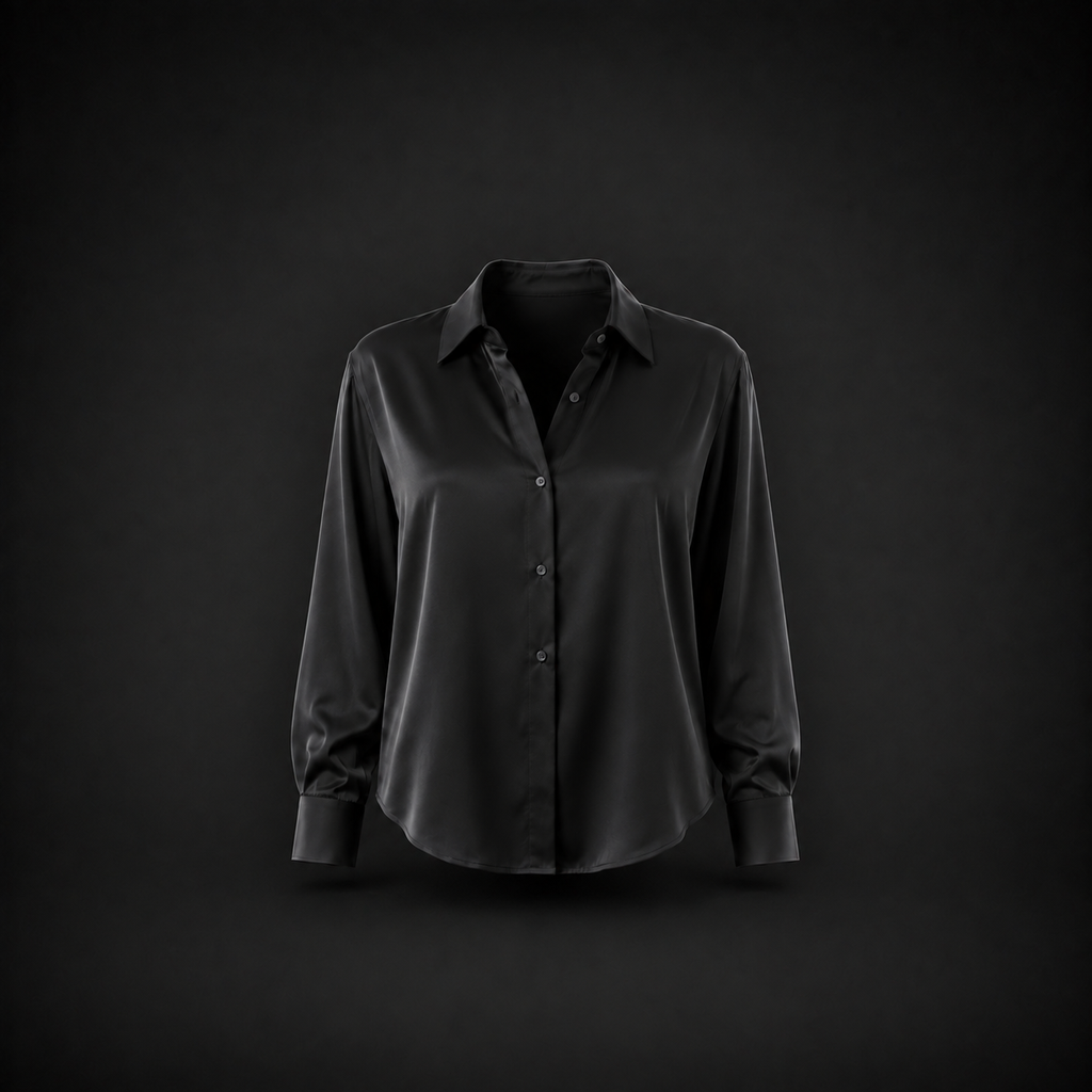 The Celeste Satin Blouse