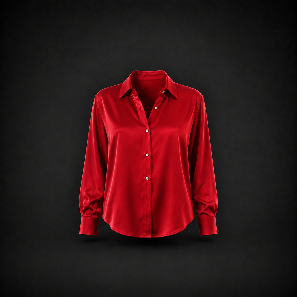 The Celeste Satin Blouse