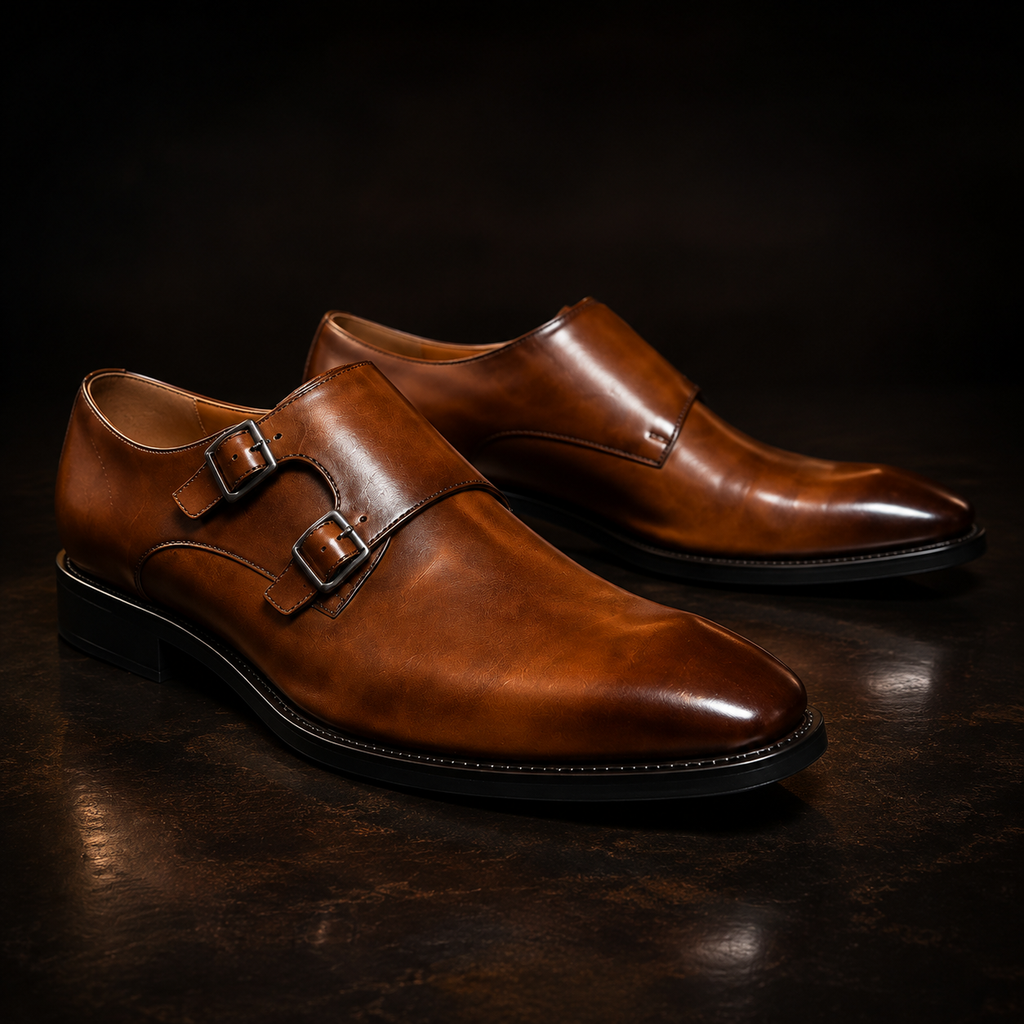 The Regent Double-Monk Leather Shoes