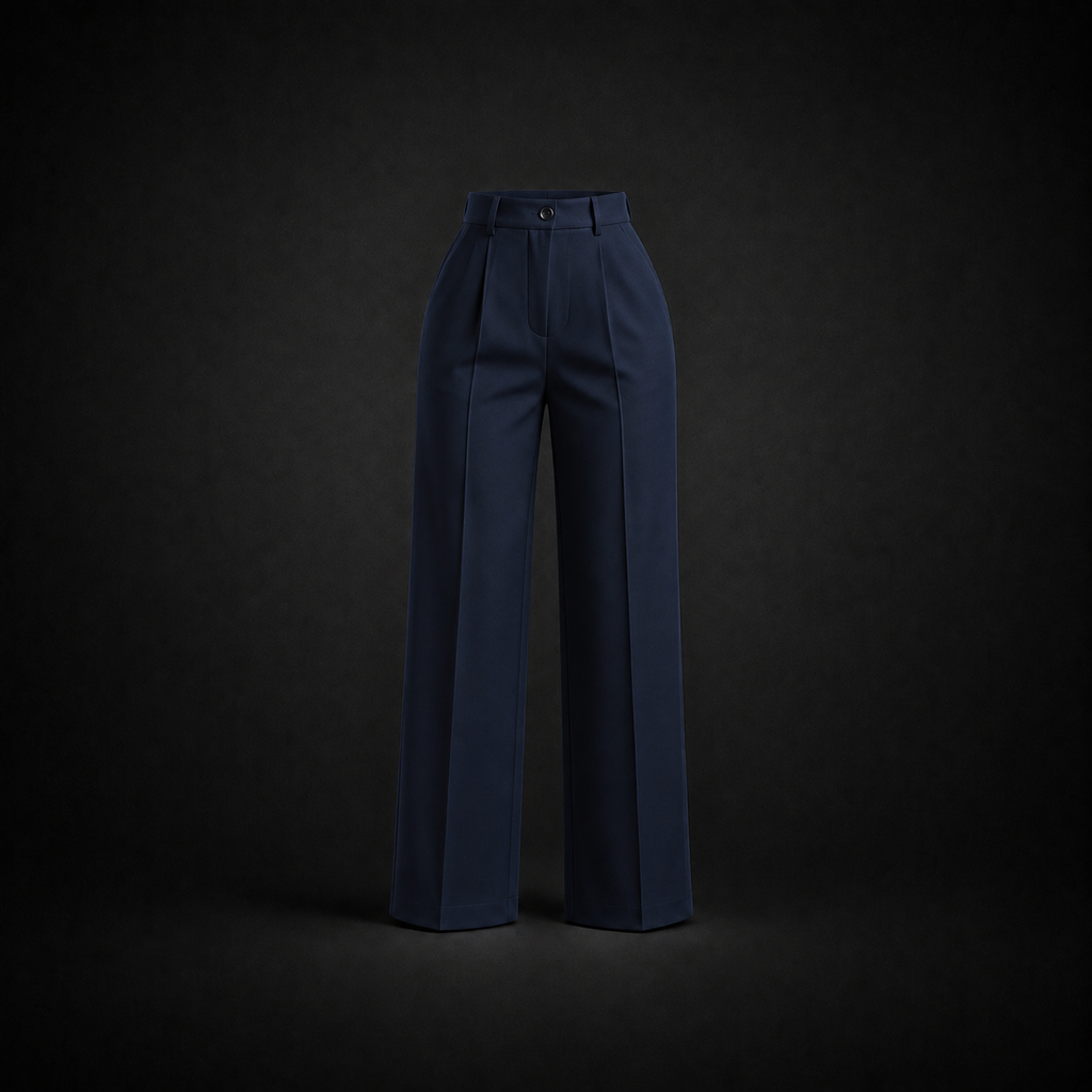 The Astoria High-Waisted Wide-Leg Trousers