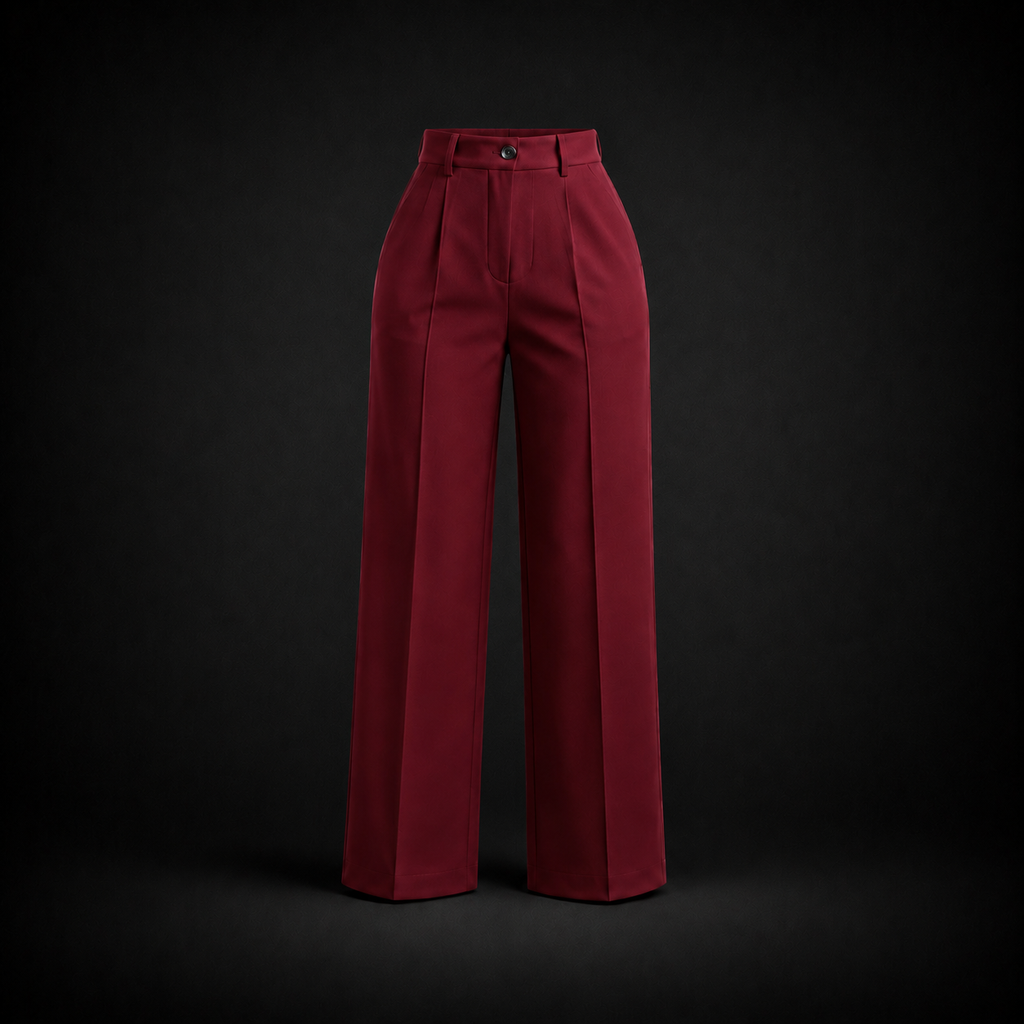 The Astoria High-Waisted Wide-Leg Trousers