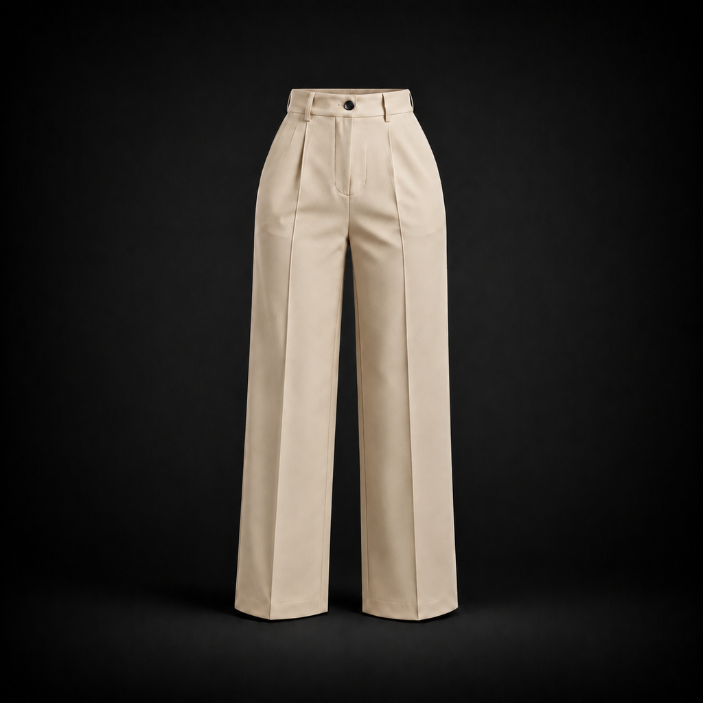 The Astoria High-Waisted Wide-Leg Trousers