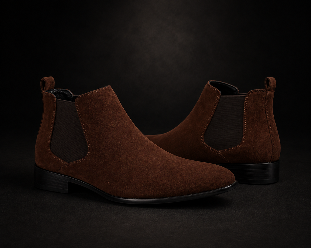 Velora Regent Suede Chelsea Boots