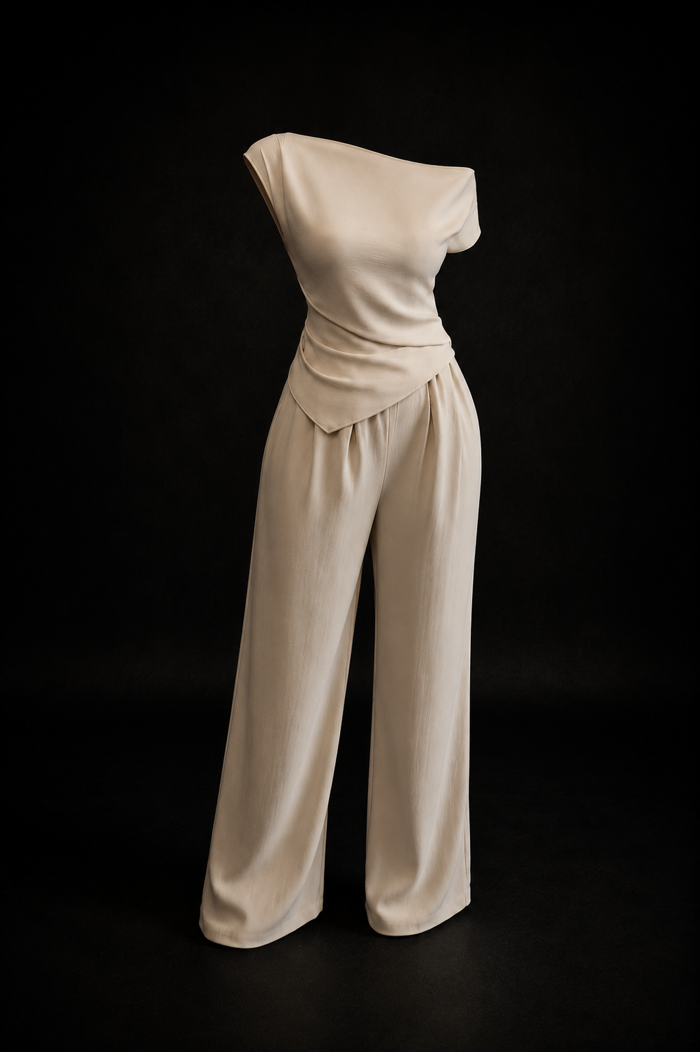 Velora Élan Asymmetric Wide-Leg Set
