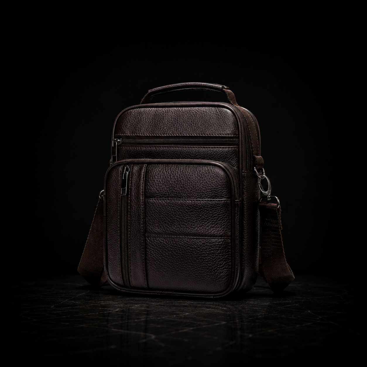 Velora Executive Leather Crossbody Bag
