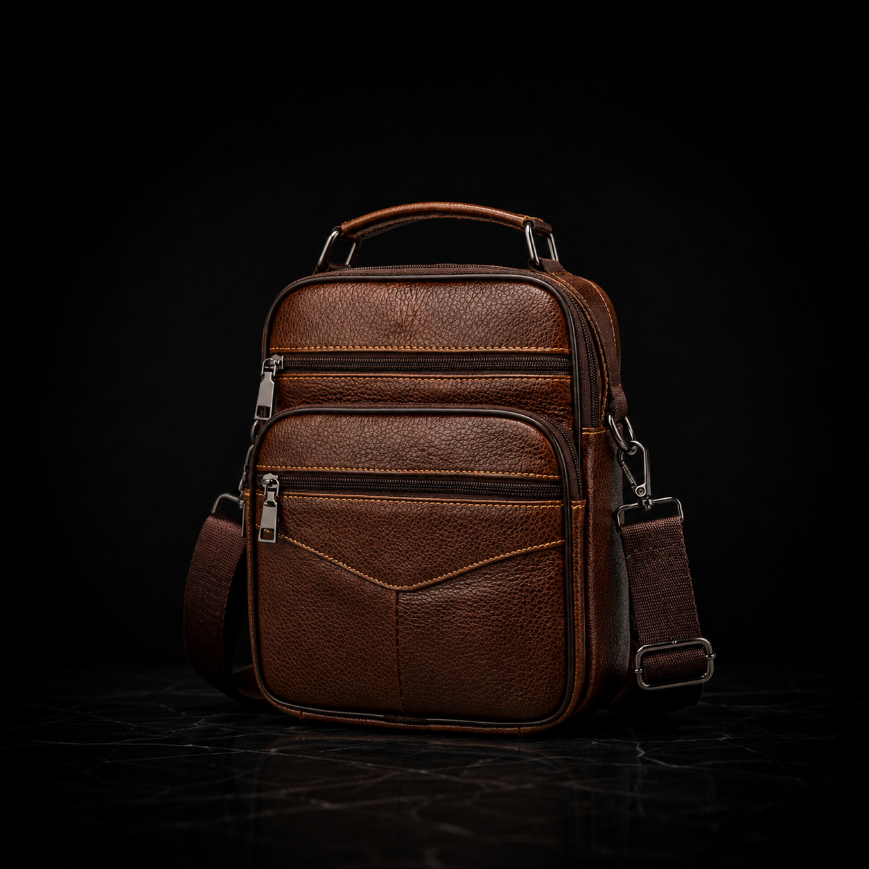 Velora Executive Leather Crossbody Bag